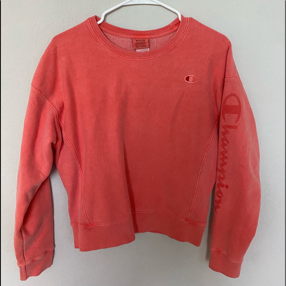 Peach champion sweatshirt